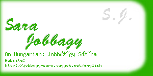 sara jobbagy business card